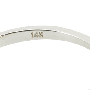 1.20ctw Oval Citrine & Diamond Accented Gemstone Ring in 14K White Gold - Size 7