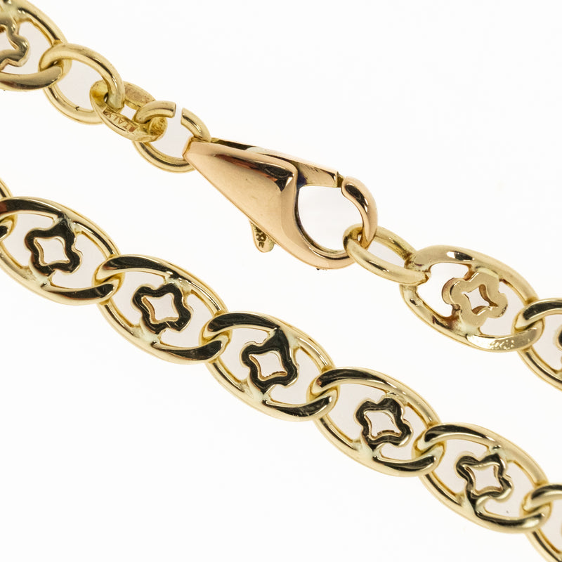 Modern Mariner Link 8.2" Chain Bracelet in 14K Yellow Gold