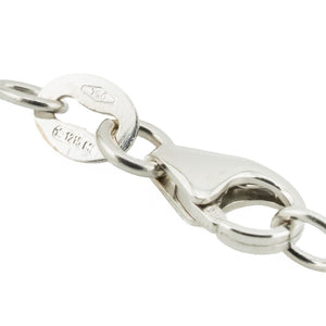 0.20ctw Diamond Accented Pendant and 14.5"/13" Cable Chain in 18K White Gold