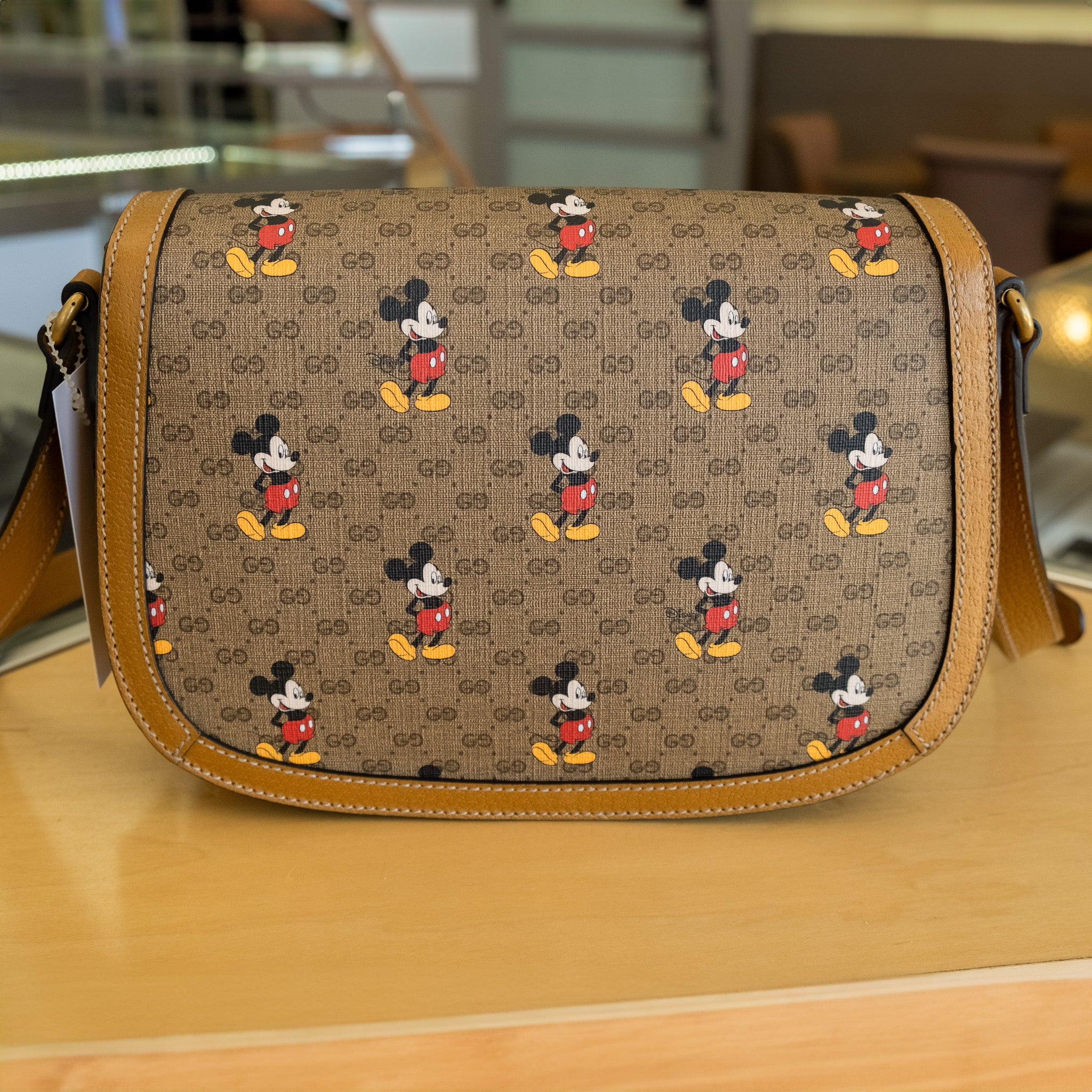 Gucci x Disney Shoulder Bag Mini GG Supreme Mickey Mouse Small