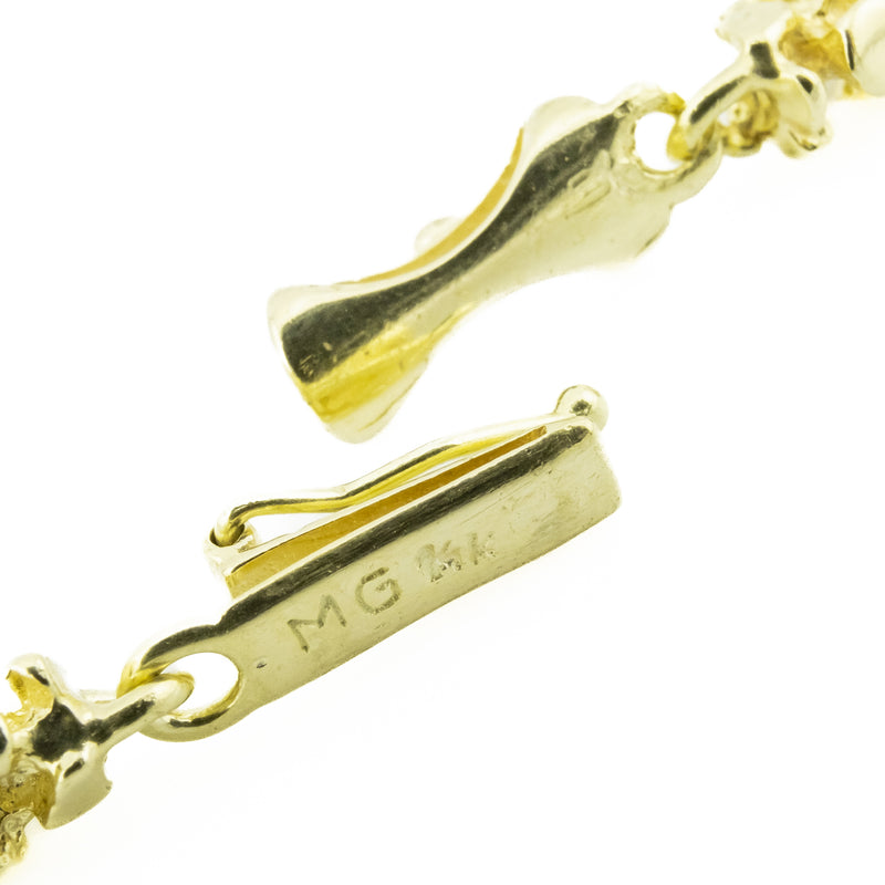 5mm Wide Solid Nugget Link 20" Chain in 14K Yellow Gold - 47.5 grams