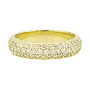 2.00ctw Diamond Accented Pave Wedding Band Ring in 14K Yellow Gold - Size 9.25