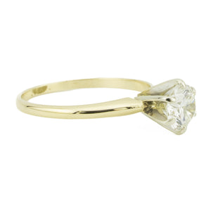 0.89ct Round Brilliant Diamond Solitaire Engagement Ring in 14K Yellow Gold - Size 7