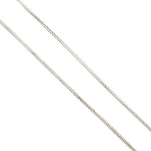 2mm Wide Snake Link 16" Chain in 14K White Gold - 10.6grams