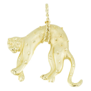 Gold Jaguar Pendant in 14K Yellow Gold - 8.3 Grams