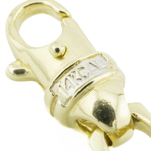 7mm Wide Fashion Gold Chain 8.5" Bracelet in 14K Yellow Gold - 35.4 grams