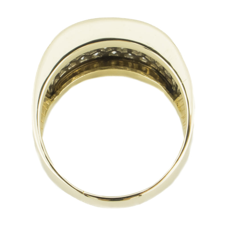 2.00ctw Round Diamond Pave Ring in 14K Yellow Gold - Size 9.5