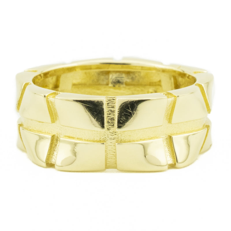 7.5mm Ladies Fashion Gold Ring in 14K Yellow Gold - Size 6