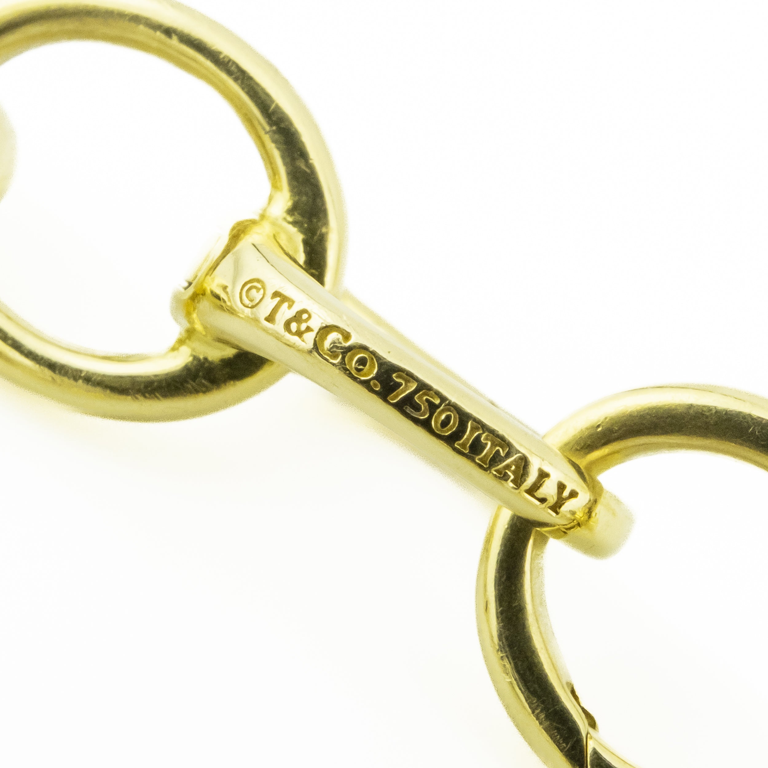 【ユーズド品】TIFFANY　Oval Link Bracelet　＊535 Tiffany & Co. Oval Link Bracelet in 18K Yellow Gold – Oaks Jewelry