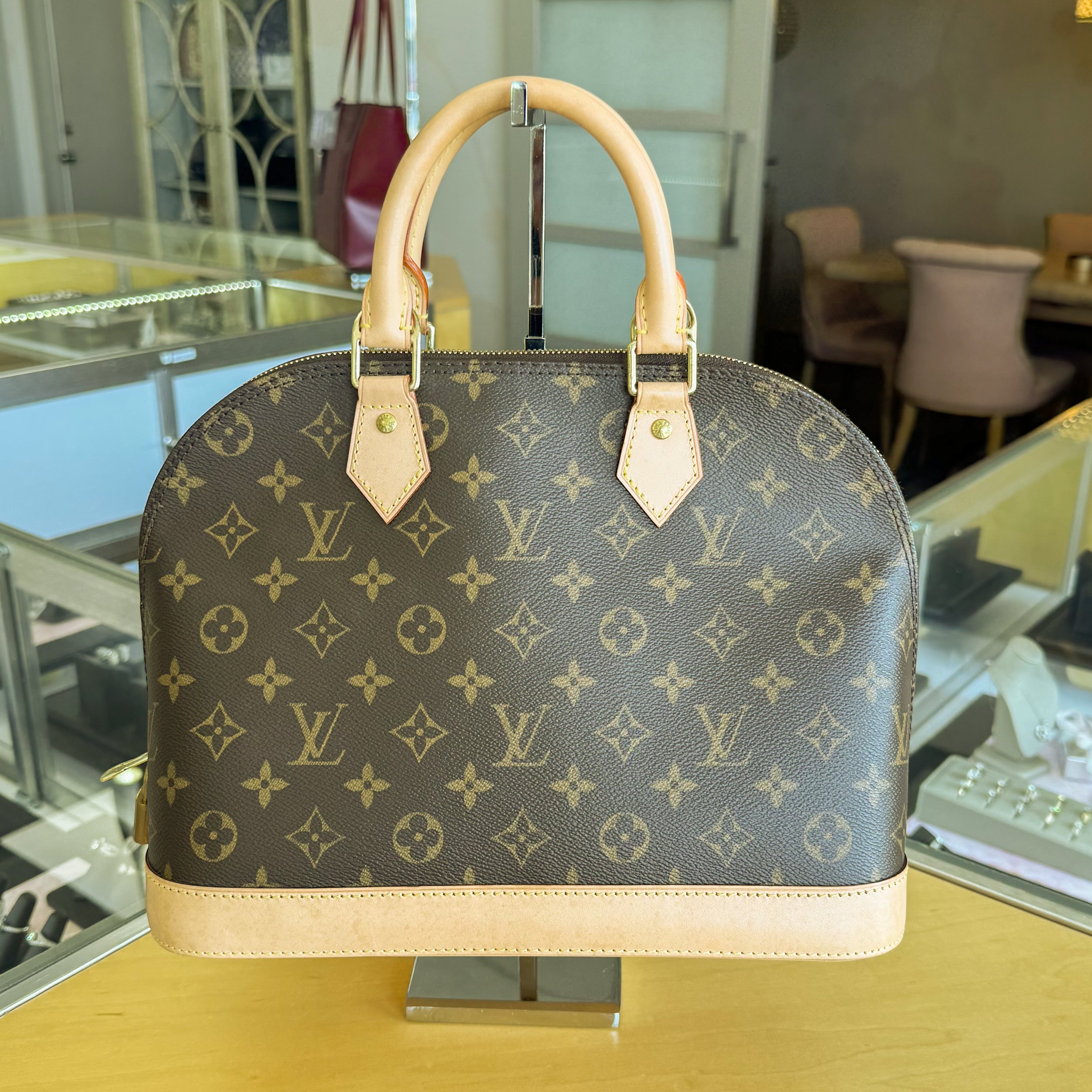 PM Alma Louis Vuitton Monogram Bag – Vernis + | FASHIONPHILE 