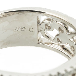 Neil Lane 0.60ctw Diamond Accented Wedding Band Ring in 14K White Gold - Size 8.5