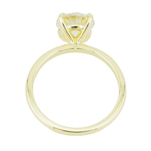 IGI 2.01ct Round Brilliant G/VS2 Diamond Solitaire Engagement Ring in 14K Yellow Gold - Size 6.75
