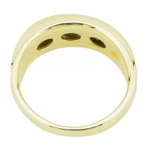 0.20ctw Round Diamond Men's Wedding Band Ring in 14K Yellow Gold - Size 9