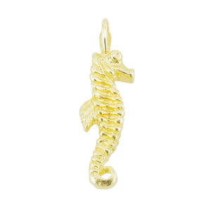 Gold Seahorse Pendant in 14K Yellow Gold - 1.8 Grams