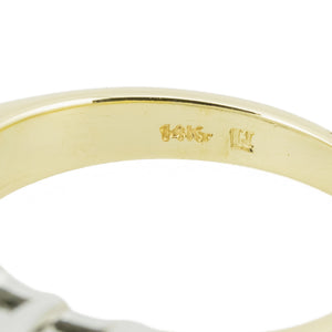 1.00ctw Diamond Cluster Lady's Ring in 14K Two-Tone Gold - Size 5.75