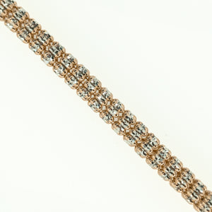 4.5mm Rose Gold Fashion Chain 28" in 10K Two Tone Gold