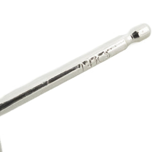 2.00ctw Princess Cut Diamond Solitaire Stud Earrings in 14K White Gold