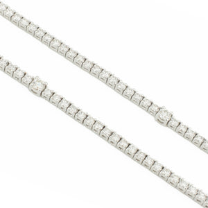 4.00ctw Diamond Tennis 20" Necklace in 14K White Gold - 21 Grams