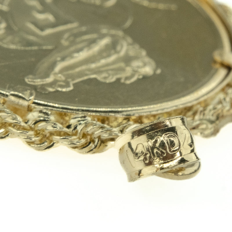 8.6G Florida Gators Coin Pendant in 14K Yellow Gold