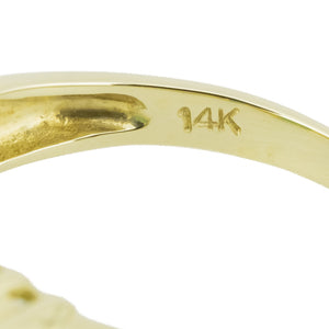 1.70ctw Oval Emerald & Diamond Accented Gemstone Ring in 14K Yellow Gold - Size 7