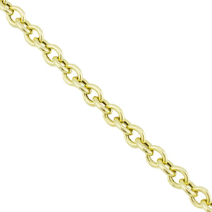 5mm Wide Cable Chain Link 7.5" Bracelet in 14K Yellow Gold - 5.3 Grams