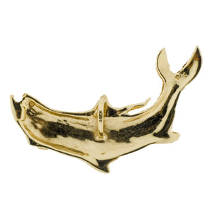 Tarpon Fish Pendant in 14K Yellow Gold 6.2 Grams