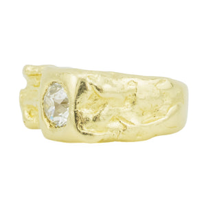 0.80ctw European Cut Solitaire Diamond Ring in 14K Yellow Gold - Size 4.5