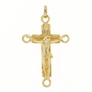 Gold Cross Pendant in 14K Yellow Gold - 6.1 Grams