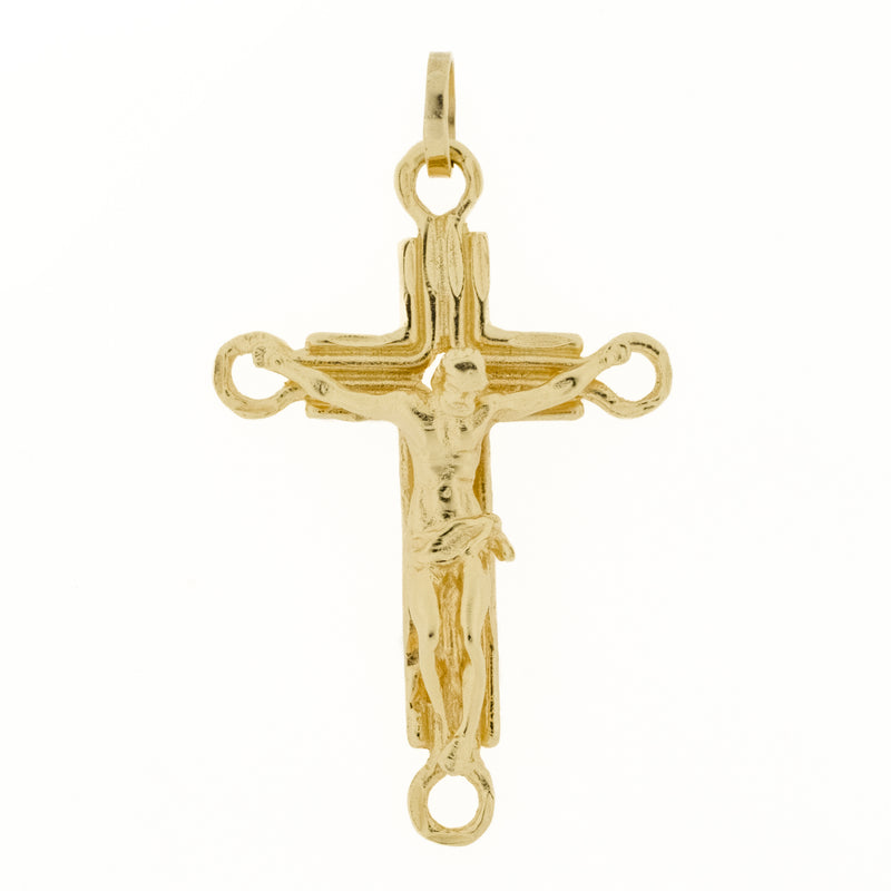 Gold Cross Pendant in 14K Yellow Gold - 6.1 Grams