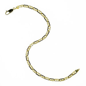 Anchor Mariner Link 9" Chain Bracelet in 14K Yellow Gold