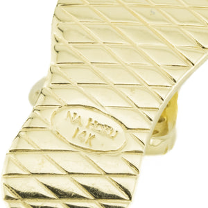 0.30ctw Diamond Accented Flipflop Pendant in 14K Yellow Gold - Chain Not Included