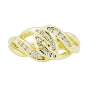 0.25ctw Diamond Cluster Lady's Ring in 14K Yellow Gold - Size 6.25
