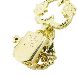 9mm Wide Gold Heart 7" Bracelet in 14K Yellow Gold - 7.2 grams