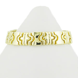 12mm Wide Fashion Gold Chain 7" Bracelet in 14K Yellow Gold - 27.9 grams