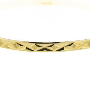 4mm Fashion Bangle 8.5" Bracelet in 14K Yellow Gold