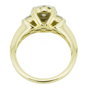 1.00ctw Diamond Cluster Lady's Ring in 14K Yellow Gold - Size 6