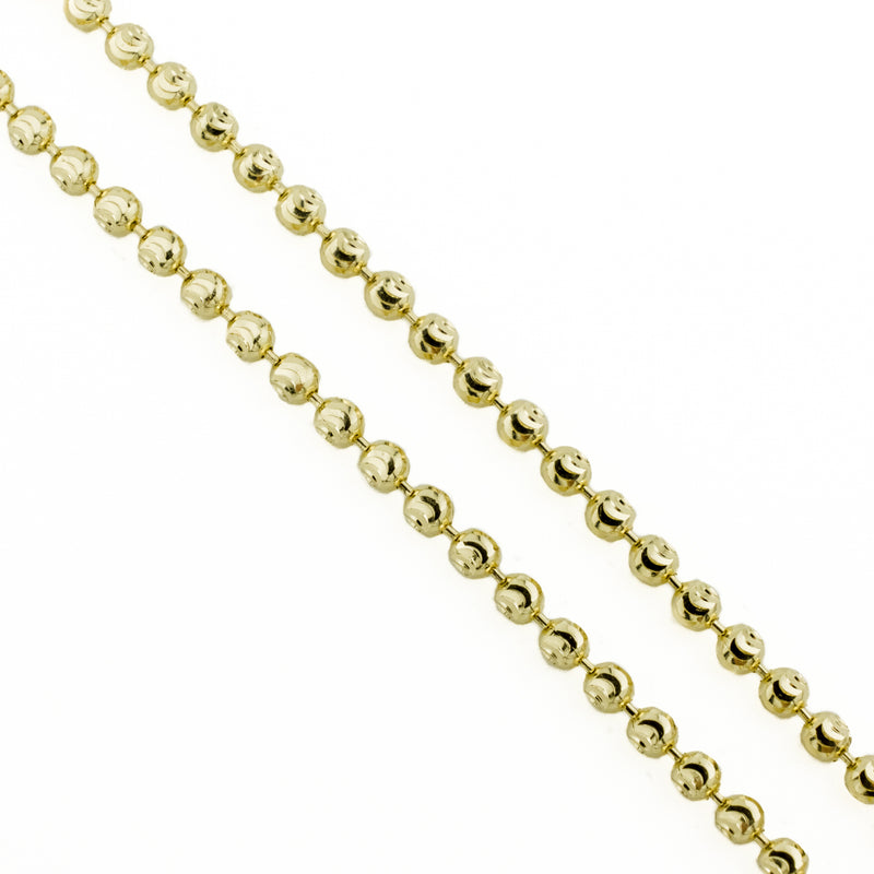 16" Bead Chain in 14K Yellow Gold - 5.1 grams