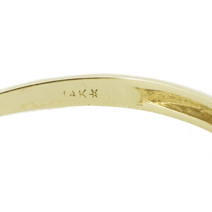 0.80ctw Round Lab Ruby & Diamond Accented Gemstone Ring in 14K Yellow Gold - Size 10.25