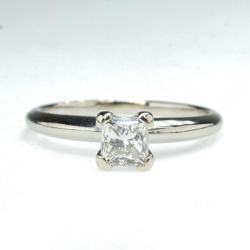 0.53ct VS2/E Princess Diamond Engagement Ring in 14K Yellow Gold Engagement Rings Oaks Jewelry 