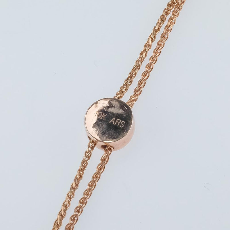0.80ctw Diamond Accents Adjustable Bolo Bracelet in 10K Rose Gold Bracelets Oaks Jewelry 