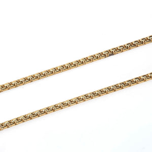 3.5mm Wide 27" Venetian Box Link Chain in 10K Yellow Gold - 35.9 grams Chains Oaks Jewelry 