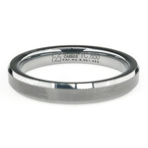 4mm Comfort Fit Gunmetal Grey Men's Wedding Band Ring in Tungsten Carbide Wedding Rings Oaks Jewelry 