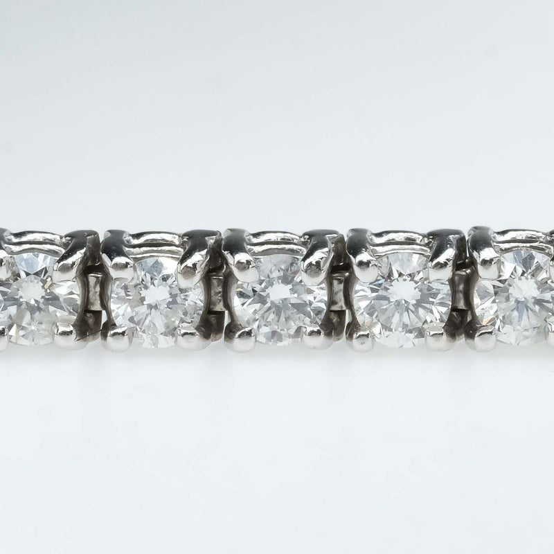 5.00ctw Round Diamond 7.25" Tennis Bracelet in 14K White Gold Bracelets Oaks Jewelry 