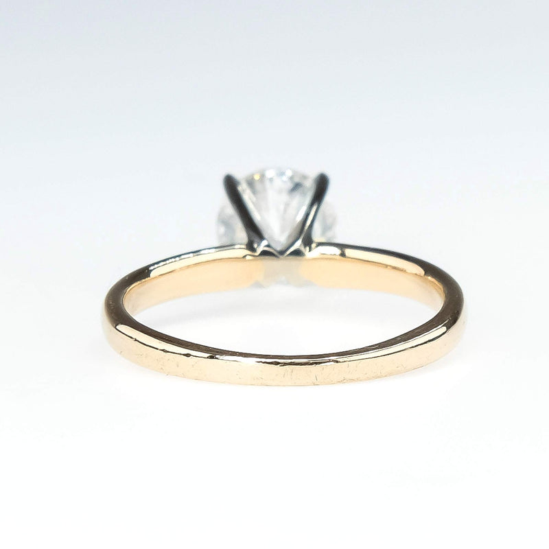 Diamond 0.94ct Solitaire Engagement Ring in 14K Yellow Gold Engagement Rings Oaks Jewelry 