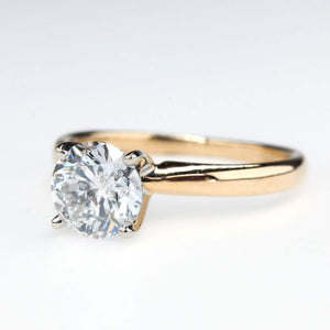 Diamond 0.94ct Solitaire Engagement Ring in 14K Yellow Gold Engagement Rings Oaks Jewelry 