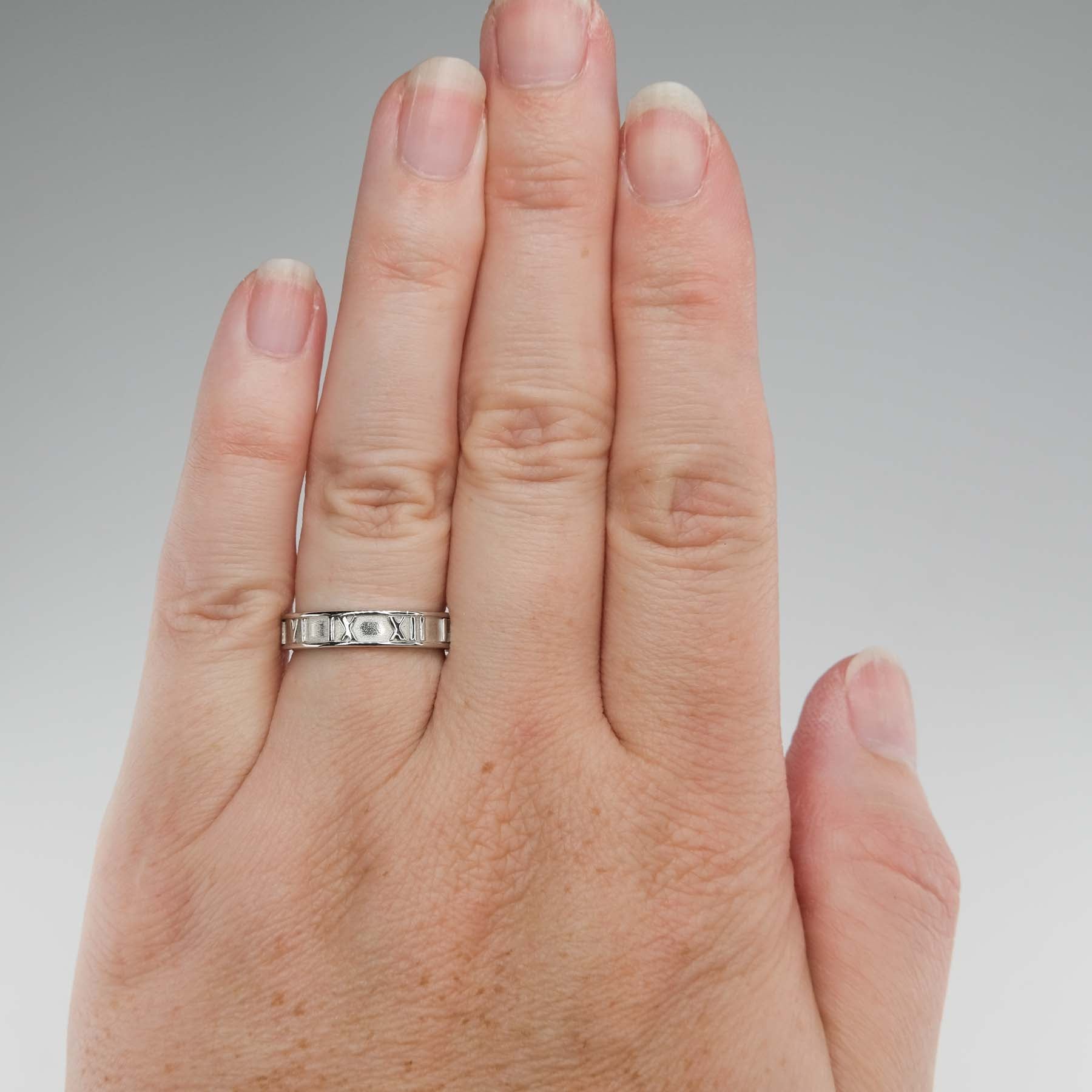 Tiffany & Co. Atlas Narrow Ring in Sterling Silver – Oaks Jewelry