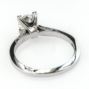 GIA 0.78ct VVS1/K Round Diamond Tacori Engagement Ring in 18K White Gold Engagement Rings Tacori 