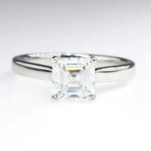 GIA 1.51ct VS1/H Asscher Diamond Engagement Ring in Platinum Engagement Rings Oaks Jewelry 