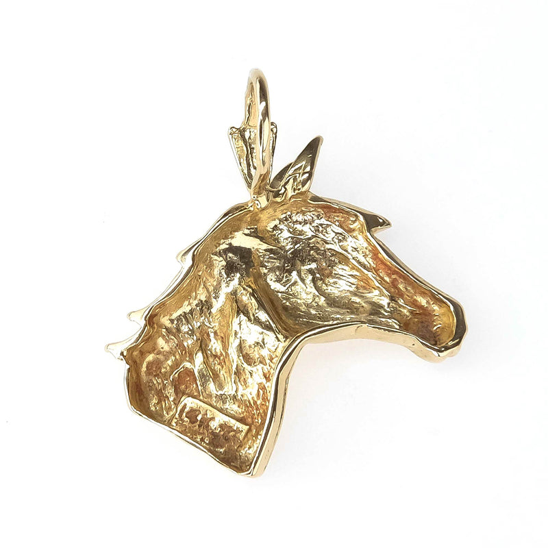 Horse Pendant in 14K Yellow Gold Pendants Oaks Jewelry 