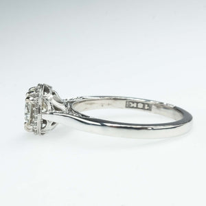 NEW Tacori 18K White Gold GIA 0.96ct Round Diamond VVS2/I Halo Engagement Ring Engagement Rings Tacori 